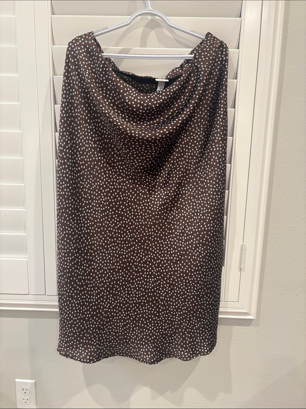 Target Brown Polka Dot Midi Skirt